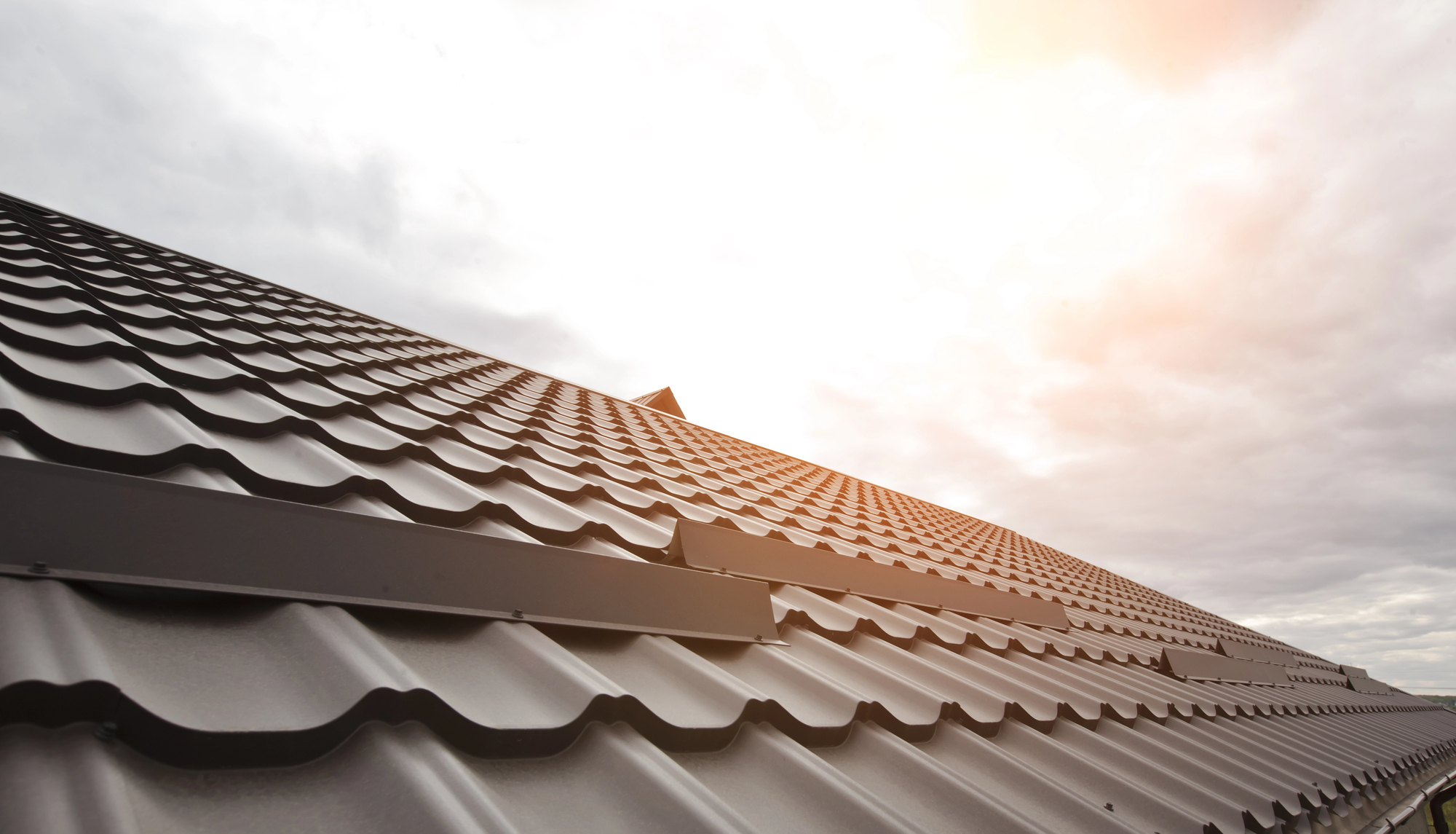 Roofing services in progress